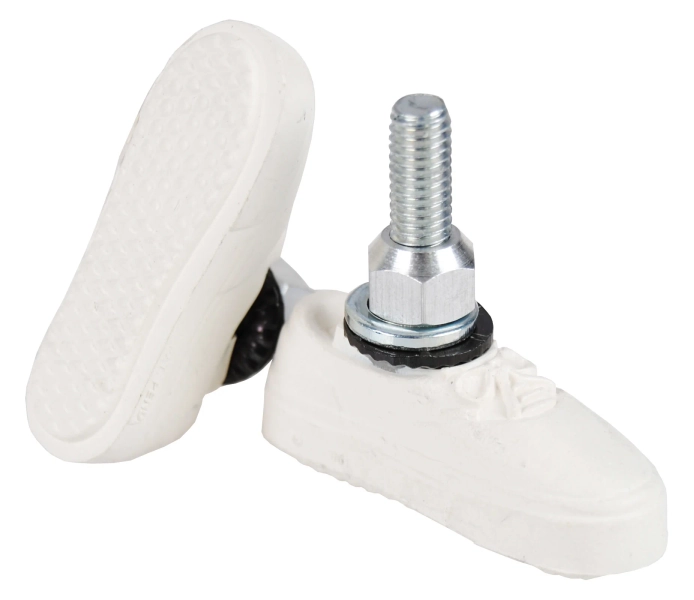 KOOL STOP Vans shoe bicycle BMX THREADED brake pads WHITE