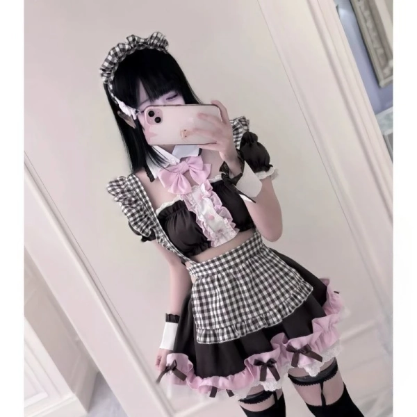 Pink x black x white | Maid costume