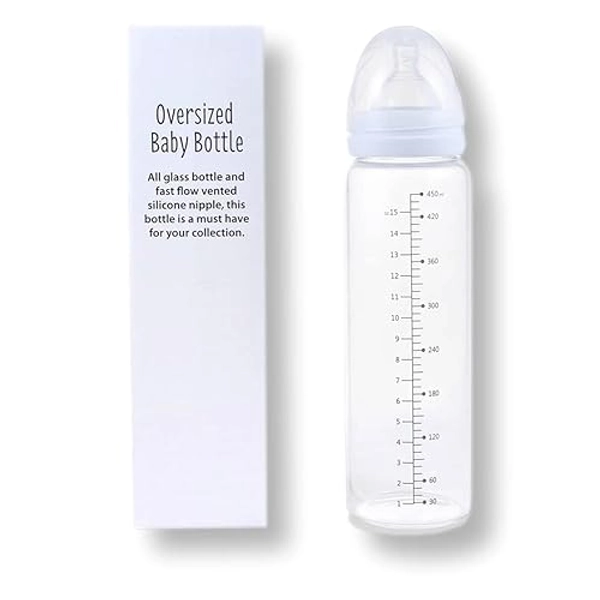 Rearz - Vintage White - Blank Specialty Adult Glass Feeding Bottle