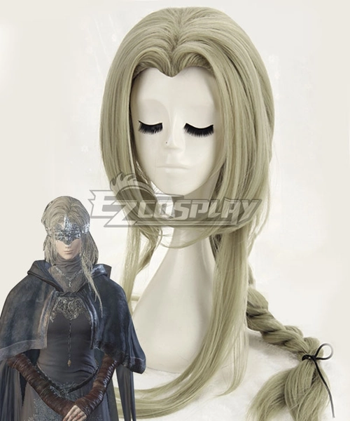 Dark Souls III Fire Keeper Firekeeper Grey Green Cosplay Wig