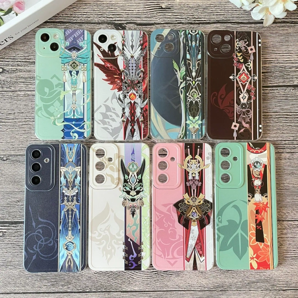 Genshin Impact Hu Tao Kazuha Neuvillette Arlecchino Xiao Phone Case for iPhone 15 Pro Max 14 13 Samsung Galaxy S24 Ultra S23 S22 S21 FE - Etsy