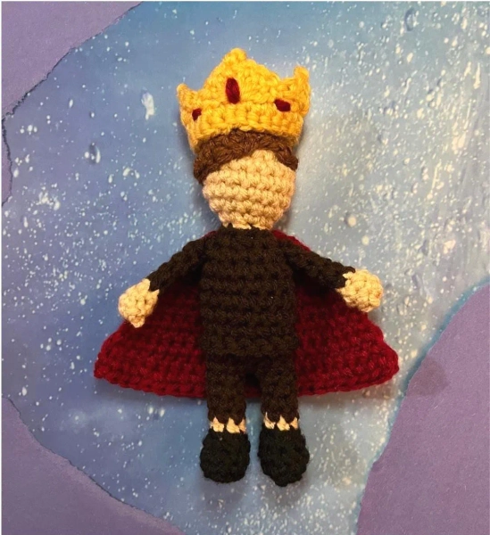 Red Prince Crochet Doll - Blue Prince Game