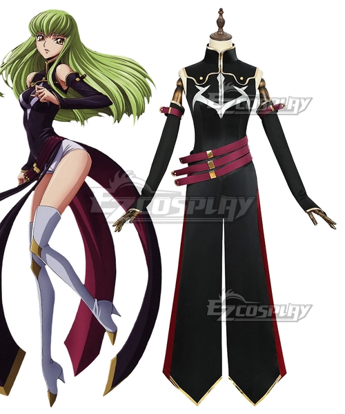 Code Geass C.C Black Suit Cosplay Costume