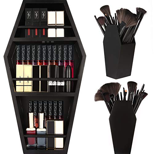 Makeup Coffin Shelf / Brush Holder