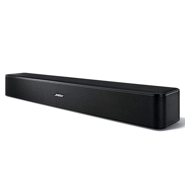 Bose Solo 5 TV Soundbar Sound System Sleek Slim Design Bluetooth Connectivity, Black (Renewed)