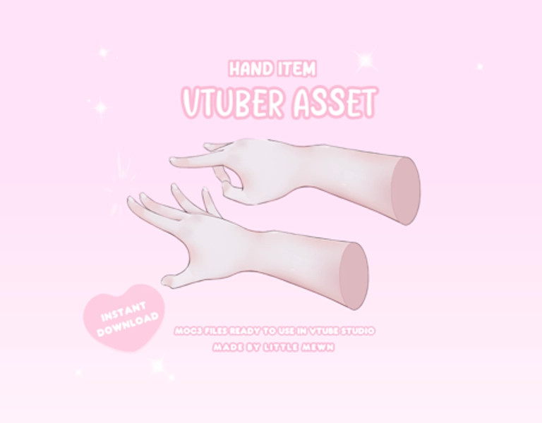 Vtuber Hand Asset - Finger Flick