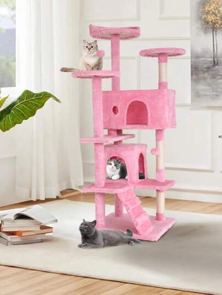 Pink Cat Tree Tower
