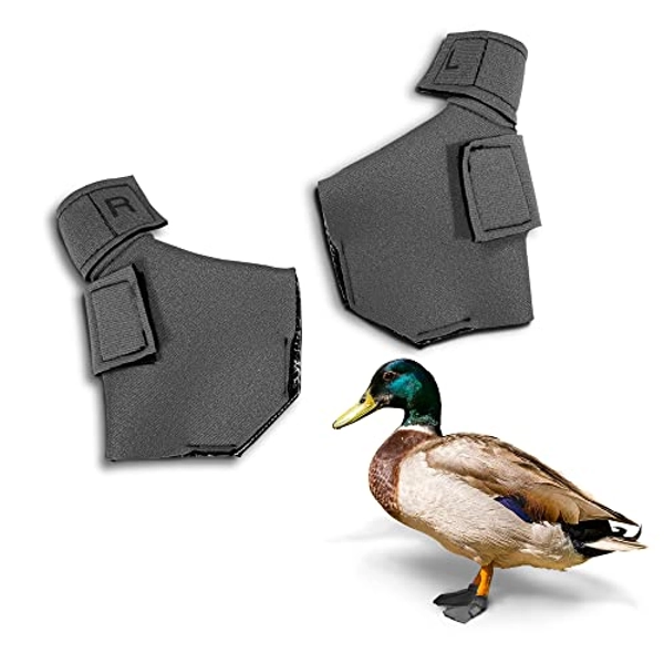 Birdy Bootie Protective Duck Shoes, Booties for Medium Waterfowl, Medium Waterfowl Pair (3.5” Max. Inside Width), Gray