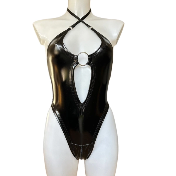 PVC Zip Crotch Bodysuit
