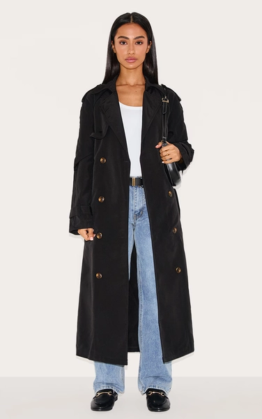 Petite Trench oversize noir