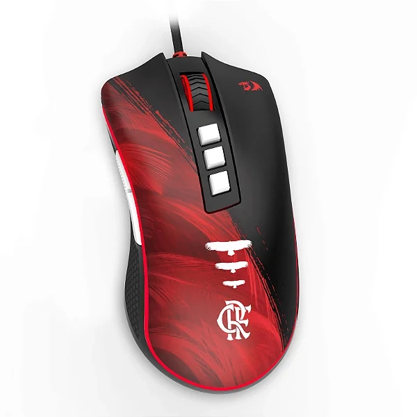 Mouse Gamer Redragon K1ng 1K Preto PAW3327 Cabo USB Tipo-C Removível 12400 DPI M724