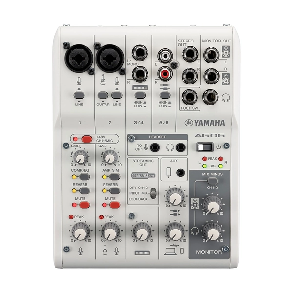 Yamaha AG06 Mk2 Mixer and USB Audio Interface