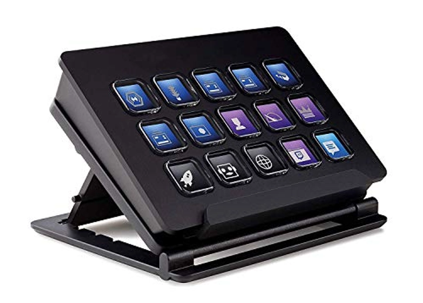 Elgato Stream Deck Classic - Live production controller with 15 customizable LCD keys and adjustable stand, trigger actions in OBS Studio, Streamlabs, Twitch, YouTube and more, works with PC/Mac