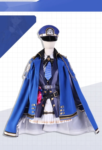 Goddess of Victory: Nikke Diesel Cosplay Costume Stage Performance Costume Top and Skirt with Cloak and Hat