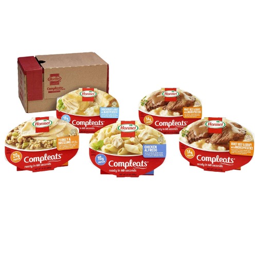 HORMEL COMPLEATS Protein Variety Pack Microwave Trays (Pack of 5) - Protein Variety Pack