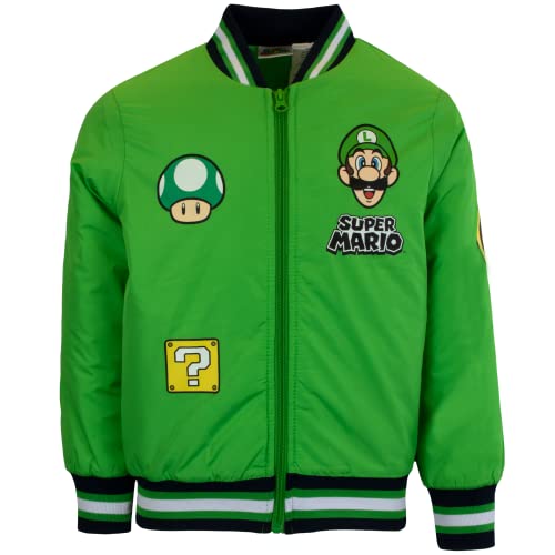Nintendo Super Mario Bomber Jacket, Mario and Luigi Bomber Jacket - 14-16 - Luigi Green