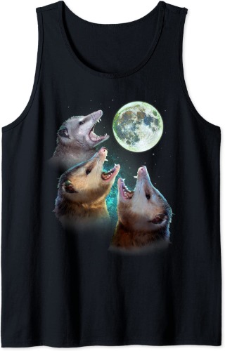 Three Opposum Moon With 3 Possums And Dead Moon Costume Tank Top