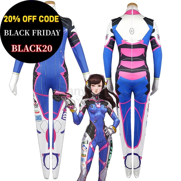 【In Stock】Game Overwatch D.VA Cosplay Bodysuit Classic Dva Cosplay Suit