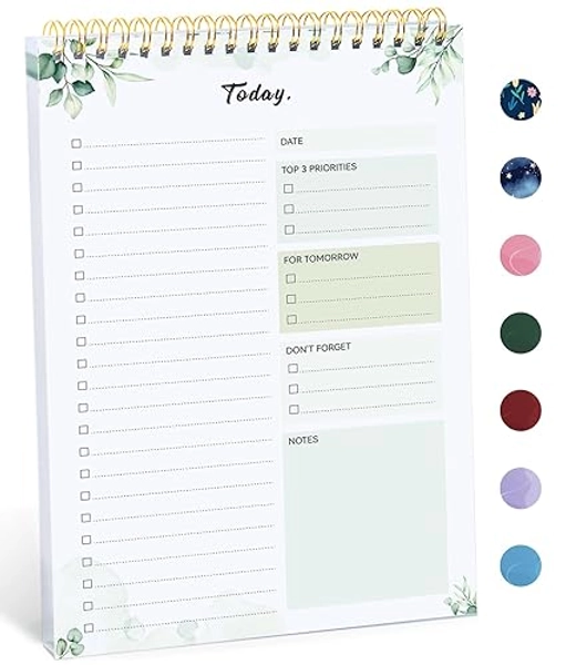 To Do List Pad - To Do List Notebook for Work with 52 Sheets, Undated Daily Planner Perfect for Daily Tasks and Goal Setting, To Do List Notepad Suitable for Office, Home and School-Nature