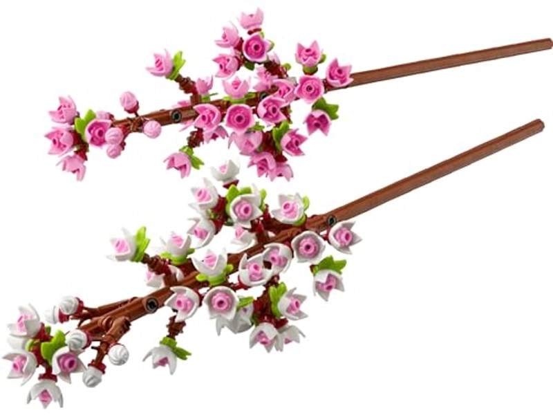 LEGO Cherry Blossoms Celebration Gift, Buildable Floral Display for Creative Kids, White and Pink Cherry Blossom, Spring Flower Gift for Girls and Boys Aged 8 and Up, 40725