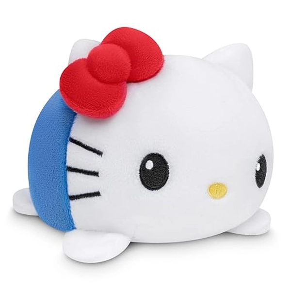 TeeTurtle - The Officially Licensed Original Sanrio Reversible Plushie - Hello Kitty & Mimmy Plushie - Cute Sensory Fidget Stuffed Animals That Show Your Mood