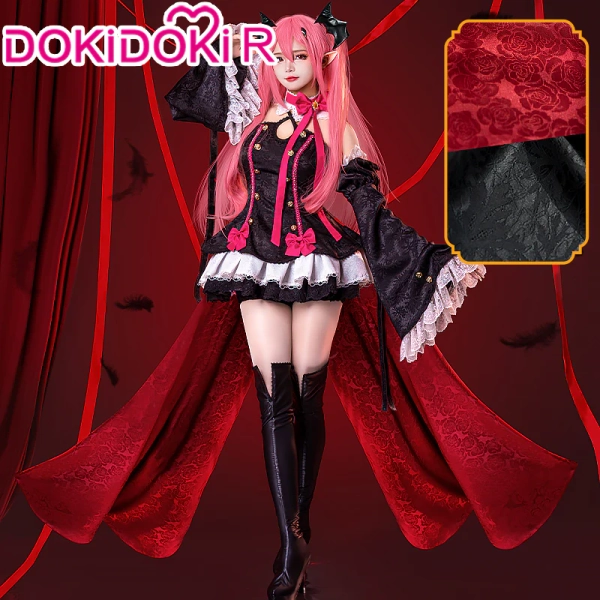 【Costume Ready For Ship】DokiDoki-R  Anime Seraph Of The End Cosplay Krul Tepes Cosplay Costume Dress/ Shoes Cover