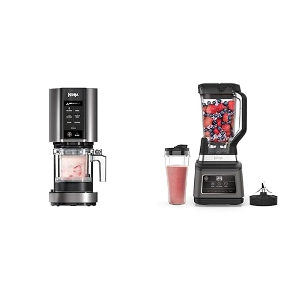 Ninja CREAMi Ice Cream Maker & Frozen Dessert Maker with 3 Tubs, 7 Programs & 2-in-1 Blender with 3 Automatic Programs; Blend, Max Blend