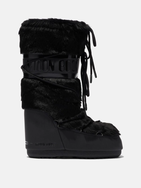 ICON BLACK FAUX-FUR BOOTS | Moon Boot® Official US Store