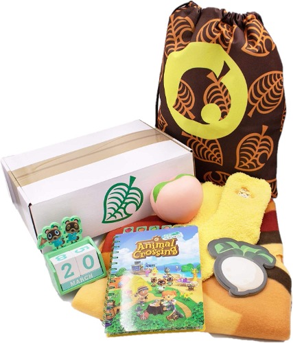 Animal Crossing: New Horizons Collector's Box | Includes 7 Exclusive Items - Brown