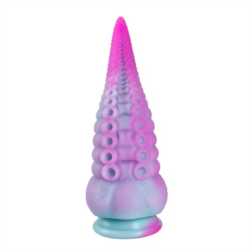 Bumpy Silicone Tentacle Ride | Purple Blue Pink