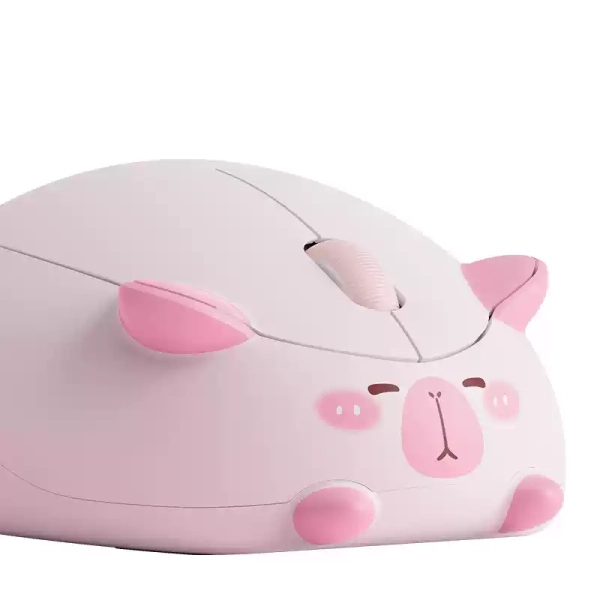 Capybara Wireless Mouse Cute Computer Mouse for Laptop Capybara Lover Gifts - Pink