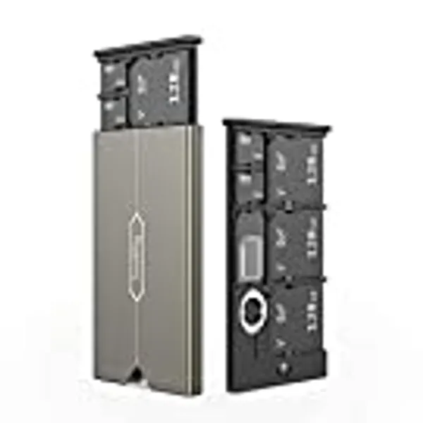 SMALLRIG Memory Card Case Holder Anti-Shock Anti-Fall and Scratch Suitable for SD/Micro SD/SIM Cards for Photography Enthusiasts - 2832