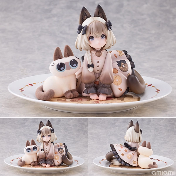 Figur [Bonus] DLC Series Tea Time Cats x Siamese Cat Azuki-san Friendship Collaboration Exclusive Set Complete Figure(Pre-order)