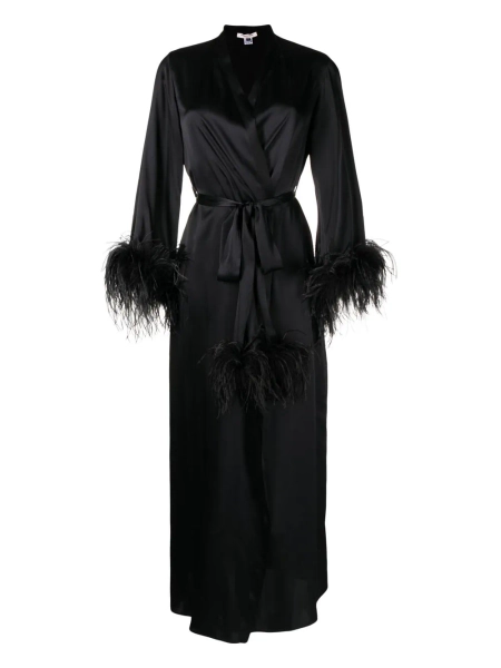 Gilda and Pearl Camille satin long robe