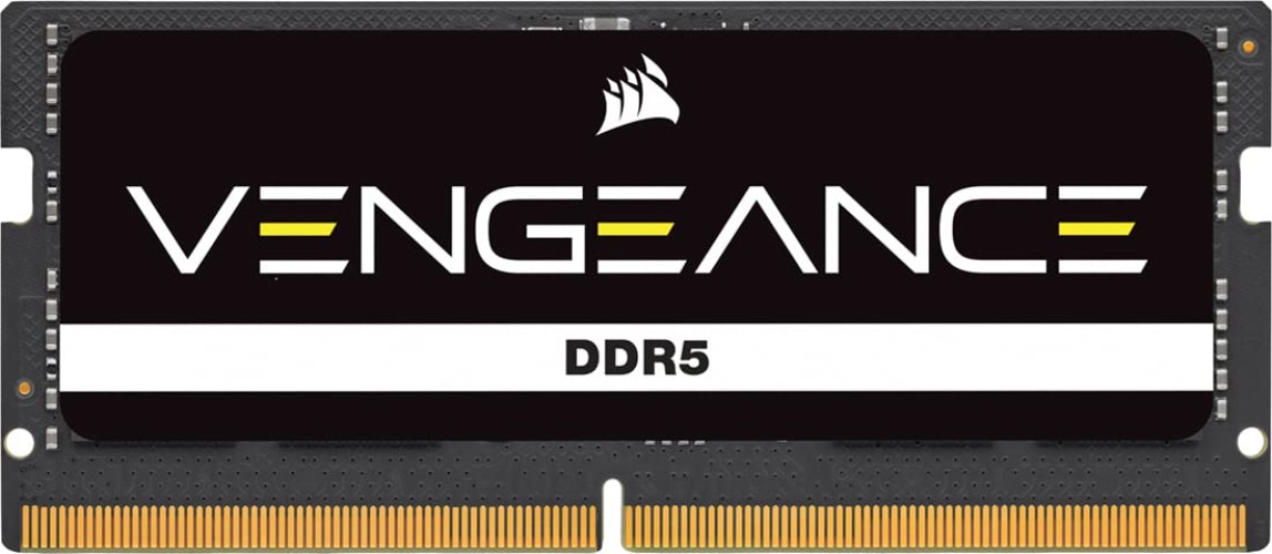 CORSAIR Memória de computador Vengeance SODIMM DDR5 RAM 32GB (1x32GB) 5600MHz CL48 Intel XMP iCUE compatível - Preto (CMSX32GX5M1A5600C48)