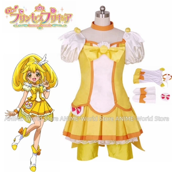 Halloween Smile PreCure! Glitter Force Kise Yayoi Glitter Peace Cure Peace Dress Cosplay Costume Adult Deluxe High Quality - AliExpress 200000532