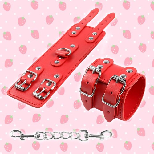 Double Buckle Cuffs | Pink / For Wrists