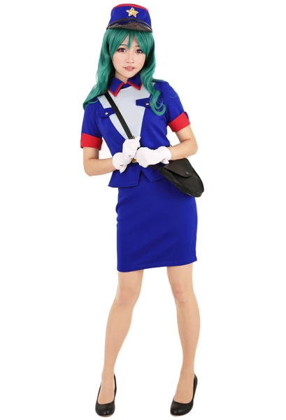 Officer Jenny Cosplay Costume Dress Uniform with Hat and Bag