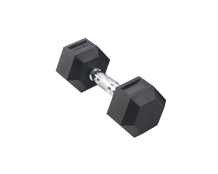 15 LB Rubber Dumbbell