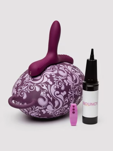 Bouncy Bliss Sit-On Inflatable Remote Control Moving Vibrator