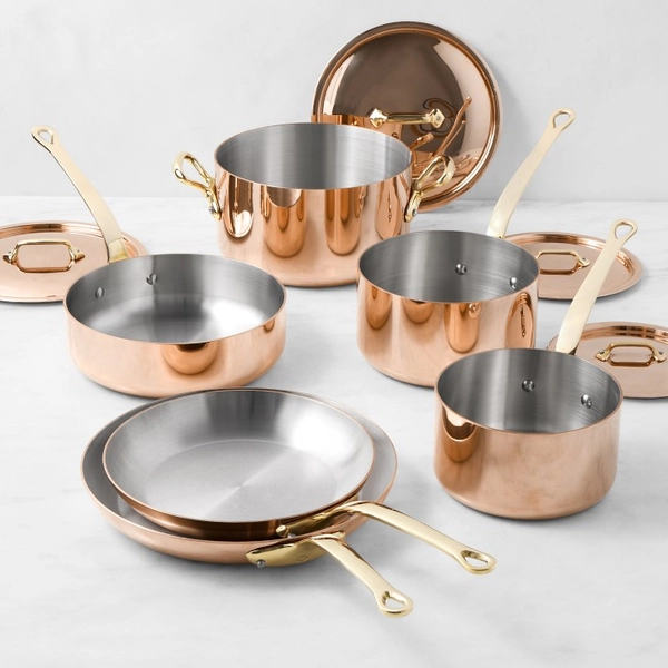 Mauviel M'250B Copper 10-Piece Cookware Set