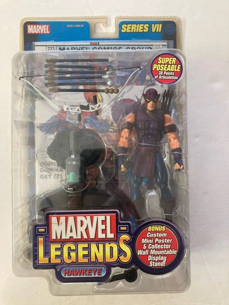 Marvel Legends Series VII Avengers Hawkeye Action Figure Toy Biz  2004
