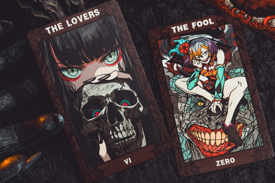 LIMITED EDITION!! Red Edged Soul Splash Tarot (anime horror style)
