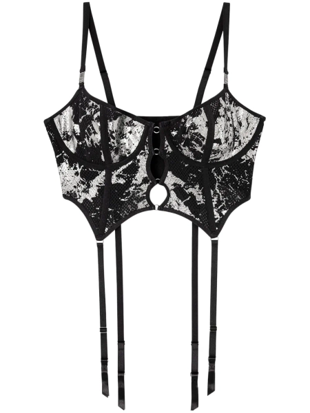 x Savage x Fenty Fishnet corset