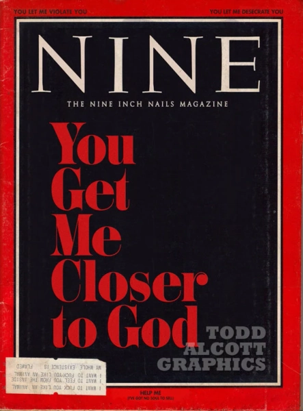 Nine Inch Nails "Closer" Time Magazine "Is God Dead?" Mashup Art Print