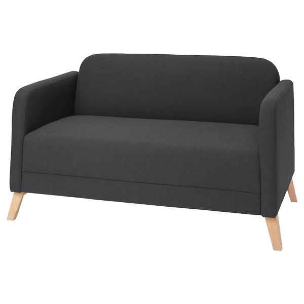 LINANÄS Loveseat - Vissle dark gray