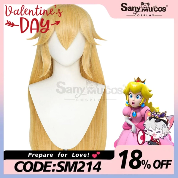ćIn StockćAnime The Super Mario Bros. Movie Cosplay Princess Peach Cosplay Wig