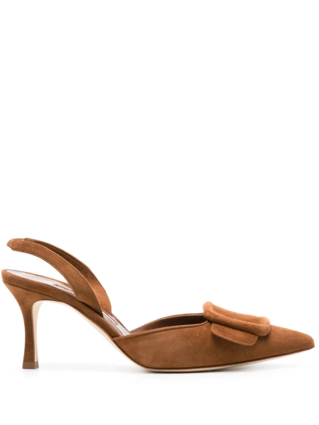 Manolo Blahnik Maysli 70mm suede pumps