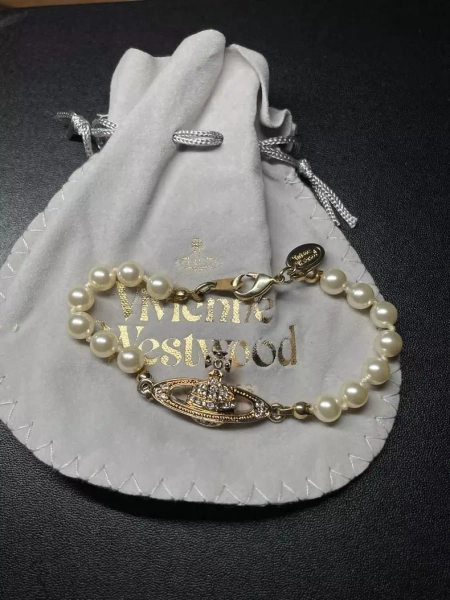 Vivienne Westwood Pearl Saturn Bracelet