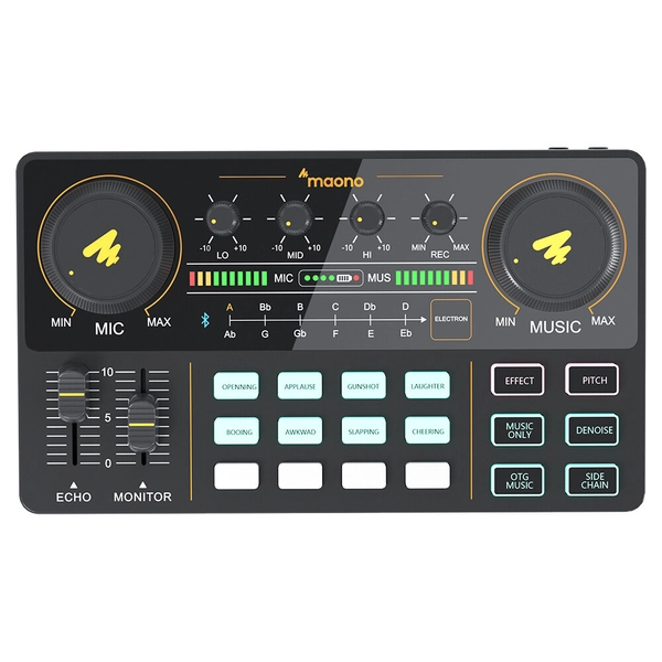 MAONO AM200 Microphone Sound Card Bluetooth Audio Broadcast Headset Mircophone Webacast Live Sound Card 声卡 for Mobile Phone Computer PC Youtube Tik-Tok